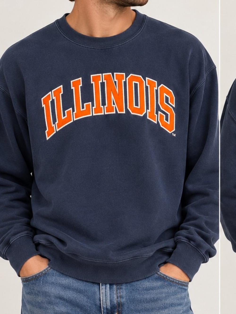 Vintage/Y2K Steve & Barry’s Illinois Fighting Illini Crewneck Collegiate